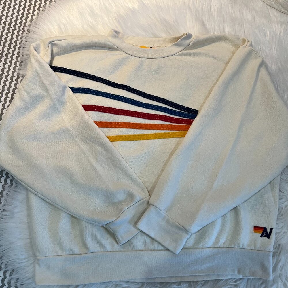 Aviator Nation Sweatshirt: Vintage White